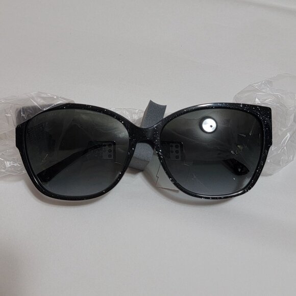 Jimmy Choo Sunglasses 58MM Black Sparkle Luxury Designer Italy Chic Modern - Picture 3 of 7